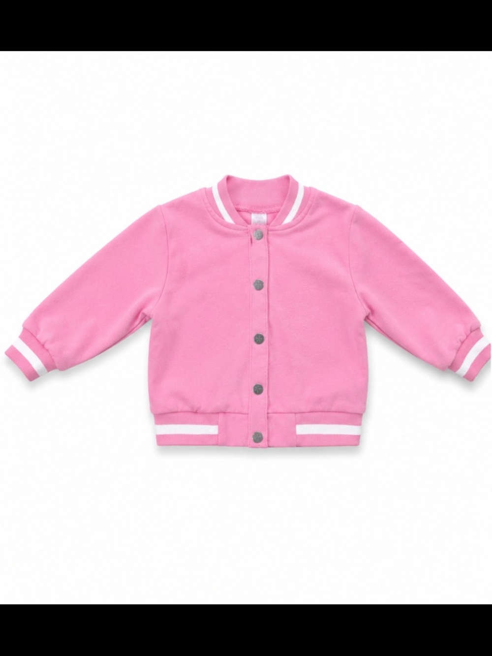 SHEIN Kids Pink Varsity Jacket "Don't Touch My Hair Bruh" | Girls Size 4Y